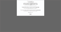 Desktop Screenshot of distilleriefranciacorta.com