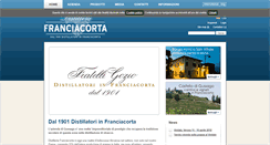 Desktop Screenshot of distilleriefranciacorta.it