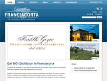 Tablet Screenshot of distilleriefranciacorta.it